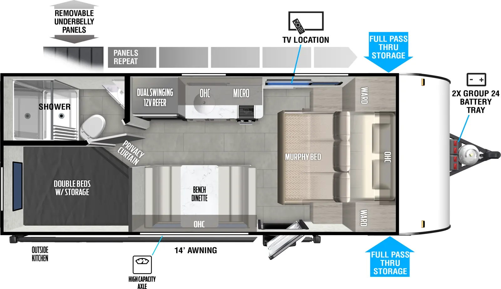 Salem Fsx 179DBK Floorplan